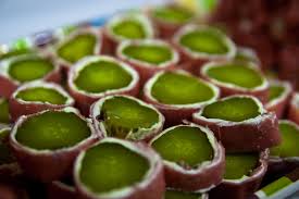Pickle wraps are a great and cheap appetizer for holiday parties. (Flickr)